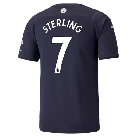 Koszulka Manchester City Raheem Sterling 7 Trzeci Stroje Piłkarskie 2021/22 Krótki Rękaw